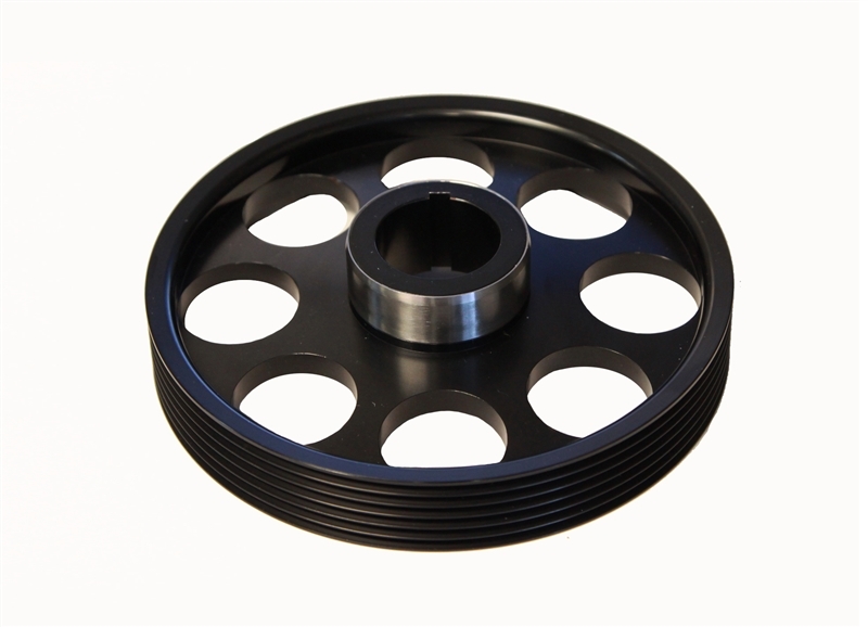 Hyundai Genesis Coupe Crank Pulley - Torque Solution - Lightweight - Black - `10-`27
